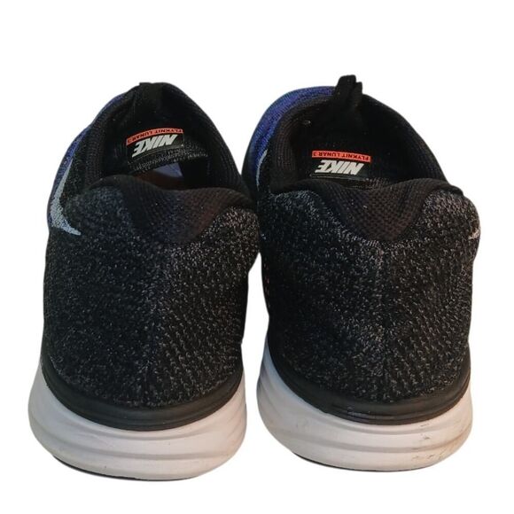 Nike FlyKnit Lunar 3 Mens Blue & Black Running Sneakers - Size: 12 main image 6